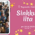 Sinkkuilta 2 Uudenmaan sinkkuilta pe 15.8.2025 klo 20 alkaen. Tervetuloa mukaan aktiviteettien ja jutteluiden äärelle. Tanssilattialla voi irrotella ja pelejä löytyy mitä pelata. Sinkkuilta