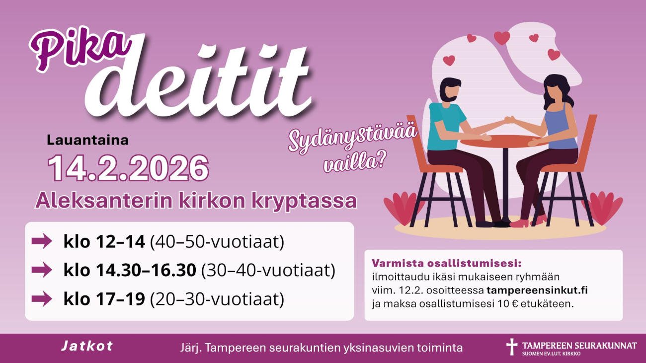 Pikadeitit - Sydänystävää vailla?