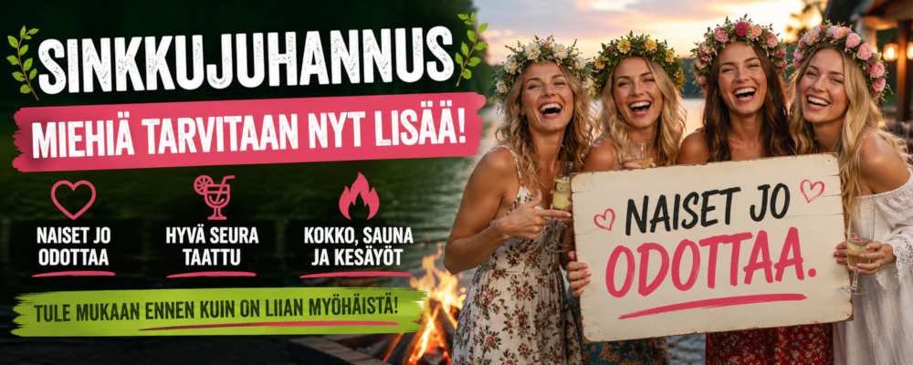 Miehiä lisää Sinkkujuhannukseen