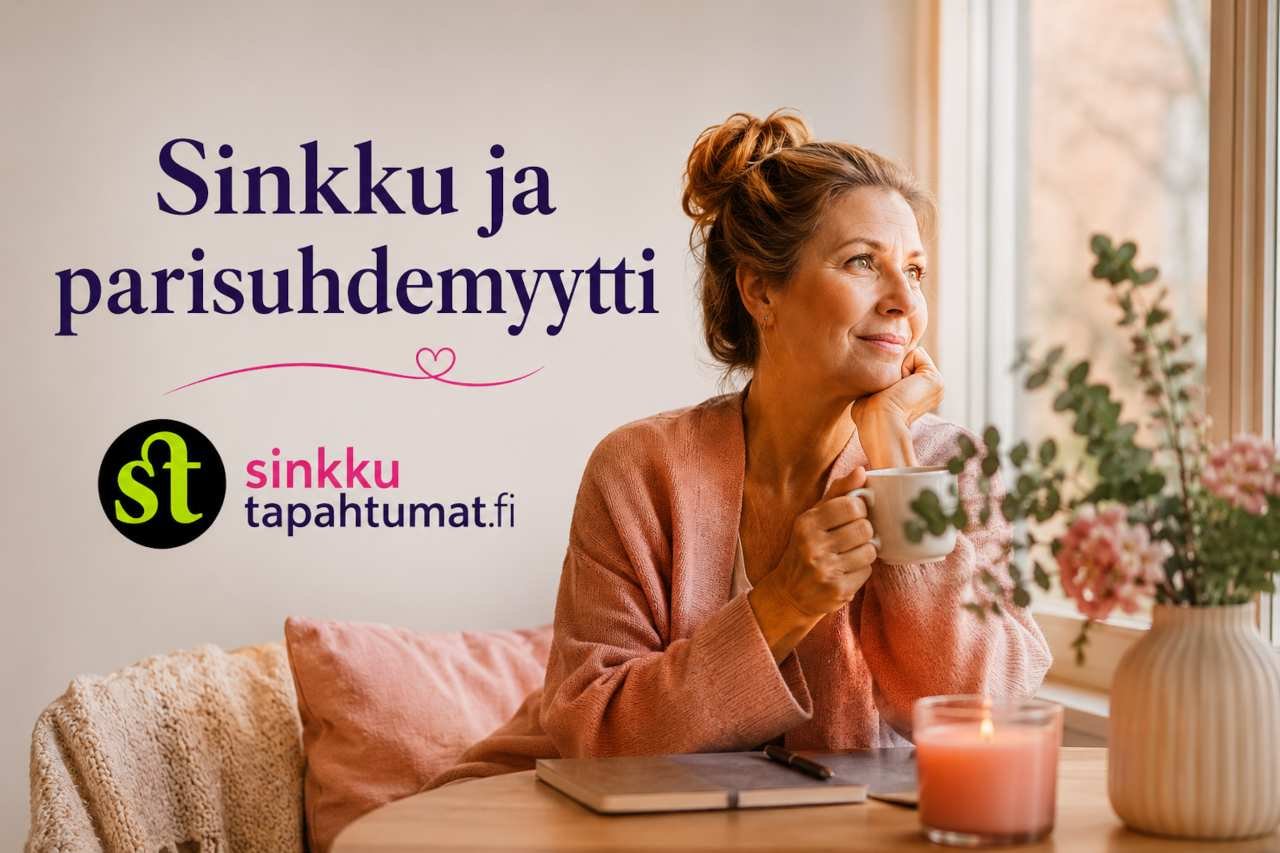 Sinkku ja parisuhdemyytti - 5 kohtaa 1 Sinkku ja parisuhdemyyttii: Onko täydellinen parisuhde enemmän mielikuva kuin todellisuus? Sinkkuus ei automaattisesti tarkoita puutetta tai yksinäisyyttä. Sinkku ja parisuhdemyytti: Onko täydellinen parisuhde enemmän mielikuva kuin todellisuus? Sinkkuus ei automaattisesti tarkoita puutetta tai yksinäisyyttä.