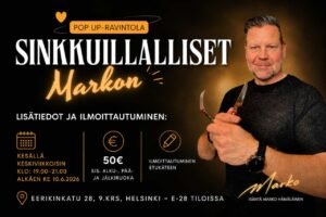 Sinkkuillallinen, sinkkuillalliset Helsingissä kesällä keskiviikkoisin klo 19 alkaen