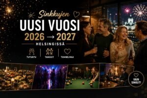 Sinkkujen uusi vuosi 2027 juhla 31.12.2026 Uudellamaalla. Kaikki sinkut tervetuloa!