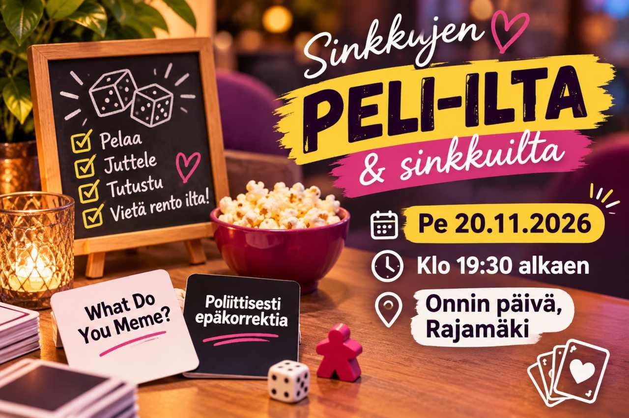 Peli-ilta & sinkkuilta 20.11.